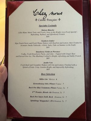 Menu photo 1 Chez Nous Humble, TX Menu photo 1 Chez Nous Humble, TX
