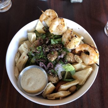 Windsor - Fattoush salad with shrimp! - New American Near Me - Phoenix, Arizona Windsor - Fattoush salad with shrimp! - New American Near Me - Phoenix, Arizona