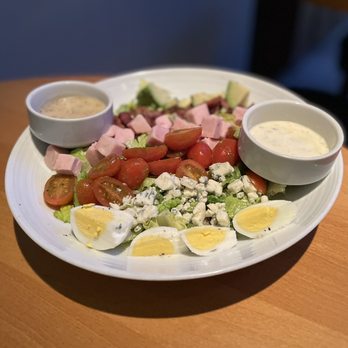Pinstripes - Roasted Turkey Cobb Salad. The Turkey itself was very processed (it didn't appeal to me). But the rest was amazing. - Bowling Near Me - Overland Park, Kansas