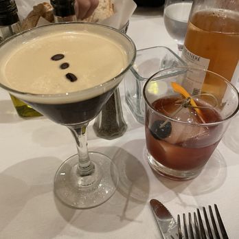 Piccola Trattoria - Decaf Espresso martini and an old fashion - Italian Near Me - Santa Clarita, California Piccola Trattoria - Decaf Espresso martini and an old fashion - Italian Near Me - Santa Clarita, California