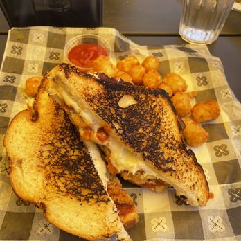 The Block Bar & Grill - Chicken parm with tater tots - American Near Me - Great Falls, Montana