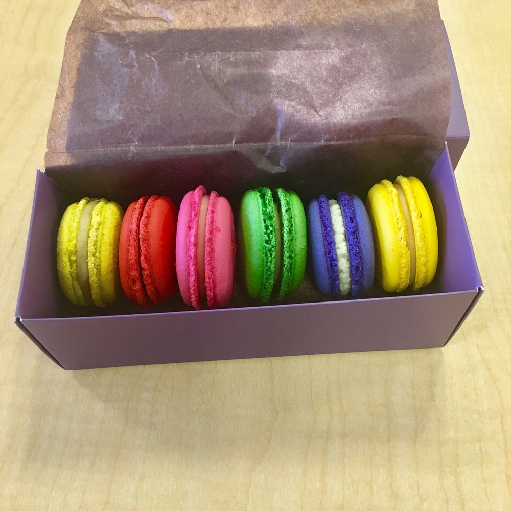 SP Café - 6 for$11 and they are so pretty!! And they are well made and I've eaten macaroons in Paris and these are delicious. - Bubble Tea Near Me - San Antonio, Texas