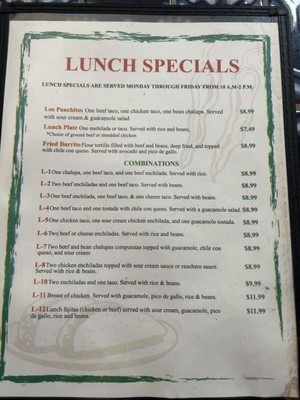 Menu photo 2 El Nogalito Terrell, TX