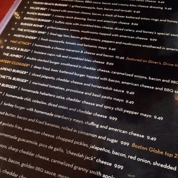 Boston Burger - The burger Menu - Burgers Near Me - Boston, Massachusetts