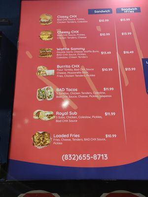 Menu photo 5 Bad Chx Houston, TX
