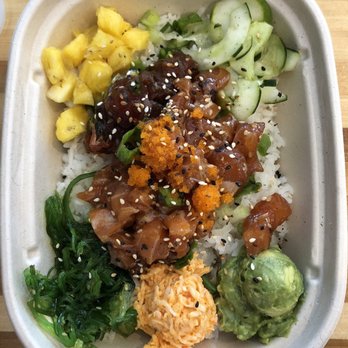 Poke Bistro - Hawaiian Salmon & Tuna Poke Bowl! - Seafood Near Me - Riverside, California
