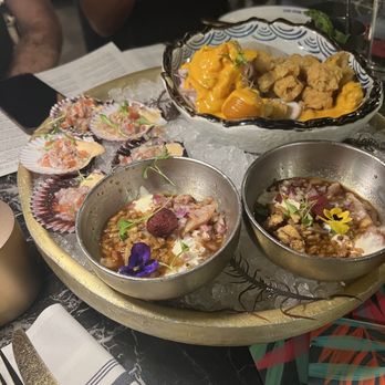 CVI.CHE 105 - Ceviche sampler - Peruvian Near Me - Miami, Florida CVI.CHE 105 - Ceviche sampler - Peruvian Near Me - Miami, Florida