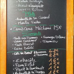 Le Serri's Café - Menu du Jour Daily menu board