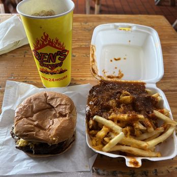 BEN'S Burgers - Amazing charbroiled cheeseburger with chili cheese fries... The best in Metairie LA. - Burgers Near Me - Metairie, Louisiana