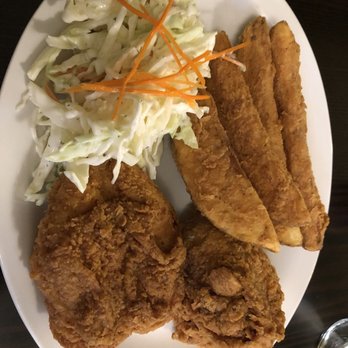 The Olive Restaurant - a plate of fried chicken, coleslaw and carrots - Canadian (New) Near Me - Prince Rupert, British Columbia The Olive Restaurant - a plate of fried chicken, coleslaw and carrots - Canadian (New) Near Me - Prince Rupert, British Columbia