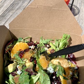 Flower Farm Cafe - Citrus Salad with a small slice of avocado ordered extra for a $1. - Coffee & Tea Near Me - Loomis, California