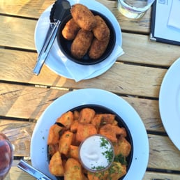 Potatoes and croquette