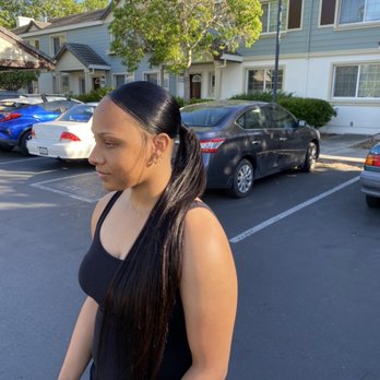 Mj Studios Salon - Extended ponytail with swoop - Hair Salons Near Me - Tracy, California Mj Studios Salon - Extended ponytail with swoop - Hair Salons Near Me - Tracy, California