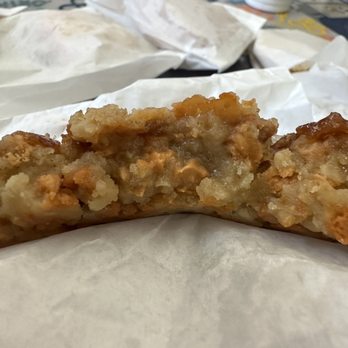 Hudsons Cookies - Oatmeal Butterscotch Salted Caramel broken in half. - Desserts Near Me - Irvine, California Hudsons Cookies - Oatmeal Butterscotch Salted Caramel broken in half. - Desserts Near Me - Irvine, California