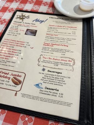 Menu photo 6 Tonys Chowder House Mount Dora, FL