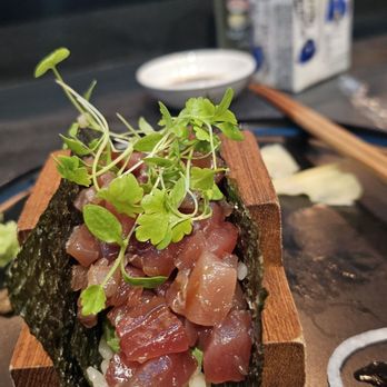 Norigami - Wouldn't get the blue fin tuna handroll again... - Japanese Near Me - Houston, Texas Norigami - Wouldn't get the blue fin tuna handroll again... - Japanese Near Me - Houston, Texas