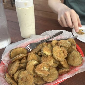 Porky's BBQ - Fried pickles -- the best! - Barbeque Near Me - Paoli, Indiana