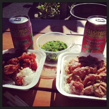 Ono Seafood - Left Shoya ahi poke right spicy ahi poke with a side order of seaweed salad - Seafood Near Me - Honolulu, Hawaii Ono Seafood - Left Shoya ahi poke right spicy ahi poke with a side order of seaweed salad - Seafood Near Me - Honolulu, Hawaii
