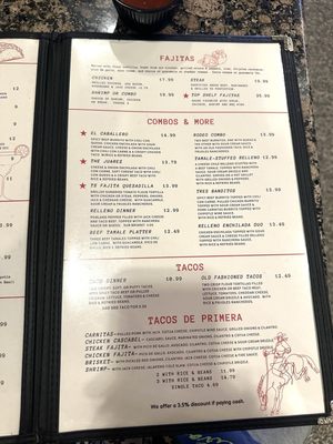 Menu photo 2 El Chico Granbury, TX