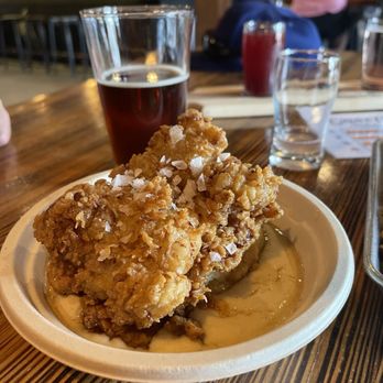 Meadow's At Grove Cartel - Saturday Brunch- Fried Chicken Biscuit and Gravy - Pizza Near Me - China Grove, North Carolina