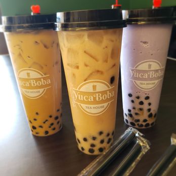 Yuca Boba - Stawberry lavendar milk tea, Hokkaido milk tea, and Taro smoothie with boba - Bubble Tea Near Me - Yucaipa, California Yuca Boba - Stawberry lavendar milk tea, Hokkaido milk tea, and Taro smoothie with boba - Bubble Tea Near Me - Yucaipa, California