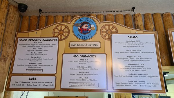 Menu photo 4 Main Street Melters Placerville, CA