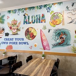 Ocean poke - Wall mural