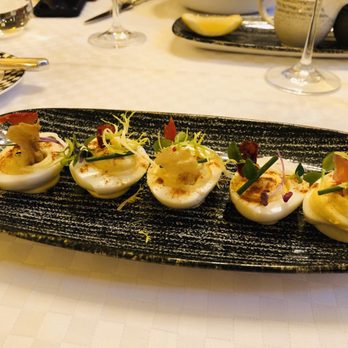 Simpson's in the Strand - Deviled Eggs Mayonnaise. Delicious!! - British Near Me - London, XGL Simpson's in the Strand - Deviled Eggs Mayonnaise. Delicious!! - British Near Me - London, XGL