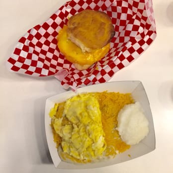Biscuit Bitch - Bitchwich ($5.80) & gritty scrambled cheesy bitch ($8.30) - Breakfast & Brunch Near Me - Seattle, Washington Biscuit Bitch - Bitchwich ($5.80) & gritty scrambled cheesy bitch ($8.30) - Breakfast & Brunch Near Me - Seattle, Washington