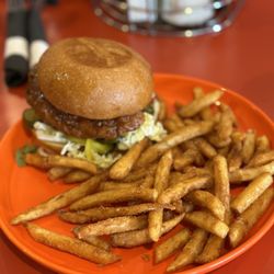 North Star Diner  - Crispy Szechuan Chicken Sandwich w/ Fries...