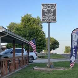 Hacks Steak Shack - Signage looking east