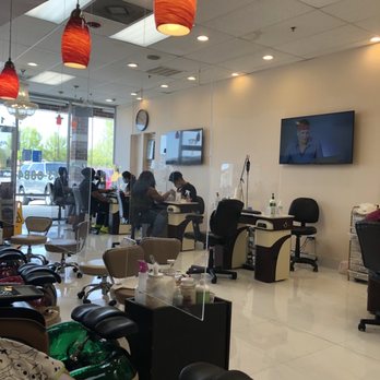 Wakefield Nails - Addition of laminate barriers between client and tech at the pedicure and manicure stations. - Nail Salons Near Me - Raleigh, North Carolina Wakefield Nails - Addition of laminate barriers between client and tech at the pedicure and manicure stations. - Nail Salons Near Me - Raleigh, North Carolina