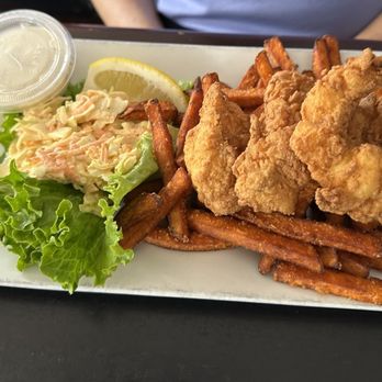 Fowler House Cafe - Fish and chips, lunch portion. - American Near Me - Quincy, Massachusetts