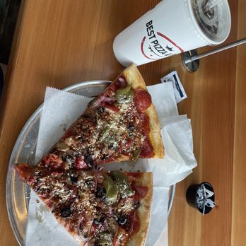 Best Pizza & Brew Chandler - Two The Works slices - Pizza Near Me - Chandler, Arizona Best Pizza & Brew Chandler - Two The Works slices - Pizza Near Me - Chandler, Arizona