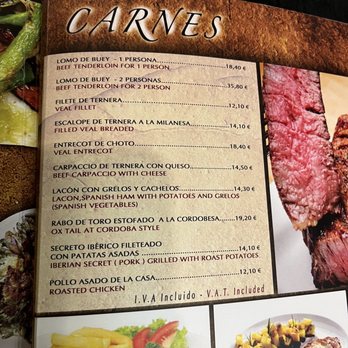 El Madroño - Menu from November 2023 - Bars Near Me - Madrid, M