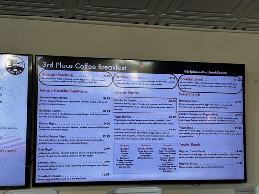 Menu photo 2 3rd Place Coffee Foothill Ranch, CA