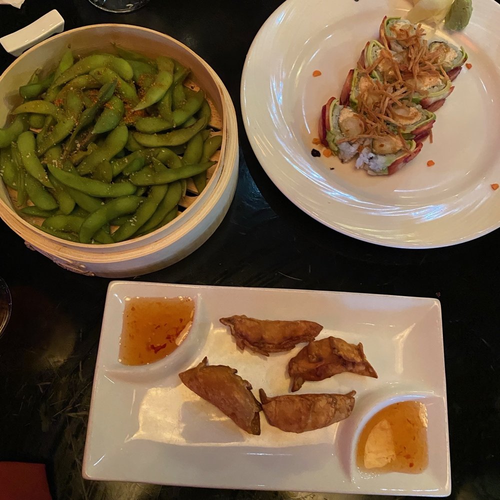 Tien - Edamame Lovers Roll & Lobster Dumplings - Sushi Bars Near Me - Biloxi, Mississippi Tien - Edamame Lovers Roll & Lobster Dumplings - Sushi Bars Near Me - Biloxi, Mississippi