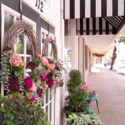 The Pink Peony - The front doors to the Pink Peony