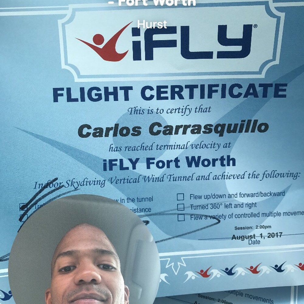 iFLY Indoor Skydiving - Fort Worth - Yup I'm certified - Skydiving Near Me - Hurst, Texas iFLY Indoor Skydiving - Fort Worth - Yup I'm certified - Skydiving Near Me - Hurst, Texas
