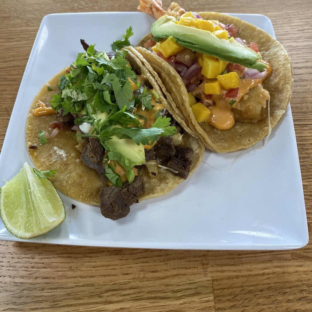 Taco Maya - Left is signature taco. Right is Shrimp Tempura Taco - New Mexican Cuisine Near Me - Schaumburg, Illinois Taco Maya - Left is signature taco. Right is Shrimp Tempura Taco - New Mexican Cuisine Near Me - Schaumburg, Illinois