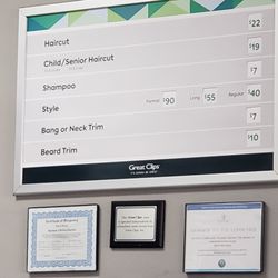Great Clips - Pricess as of 7/7/25