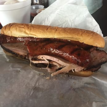 Old 300 BBQ - Chuck Norris sandwich yum yum! - Barbeque Near Me - Blanco, Texas Old 300 BBQ - Chuck Norris sandwich yum yum! - Barbeque Near Me - Blanco, Texas