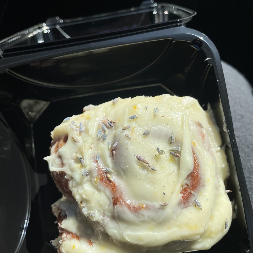 Dark Hall Coffee - Orange lavender cinnamon roll - Coffee & Tea Near Me - Phoenix, Arizona