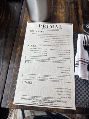 Menu photo 3 Primal By Mia Cape May, NJ