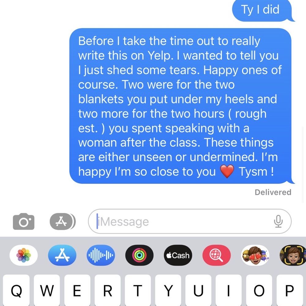 Owl's Head Yoga - Text message - Yoga Near Me - Brooklyn, New York Owl's Head Yoga - Text message - Yoga Near Me - Brooklyn, New York