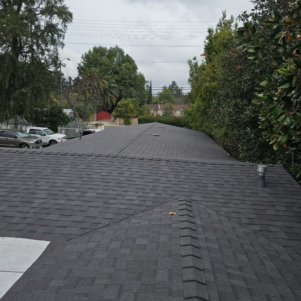 Golden Eagle Roofing Services - New shingles (midnight color) - Roofing Near Me - Granada Hills, California