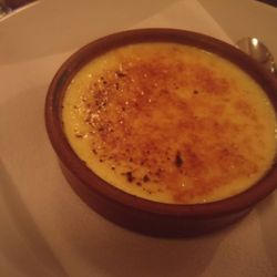 Home made creme brulee