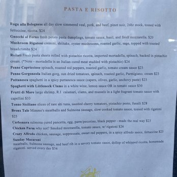 Carmelina's - Menu - Italian Near Me - Boston, Massachusetts
