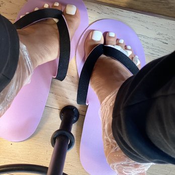 Luna Nail Lounge - I only get white polish on my toes. - Waxing Near Me - Brooklyn, New York