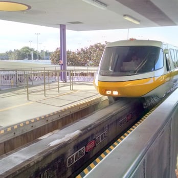Transportation and Ticket Center - Approaching Monorail - Train Stations Near Me - Bay Lake, Florida Transportation and Ticket Center - Approaching Monorail - Train Stations Near Me - Bay Lake, Florida